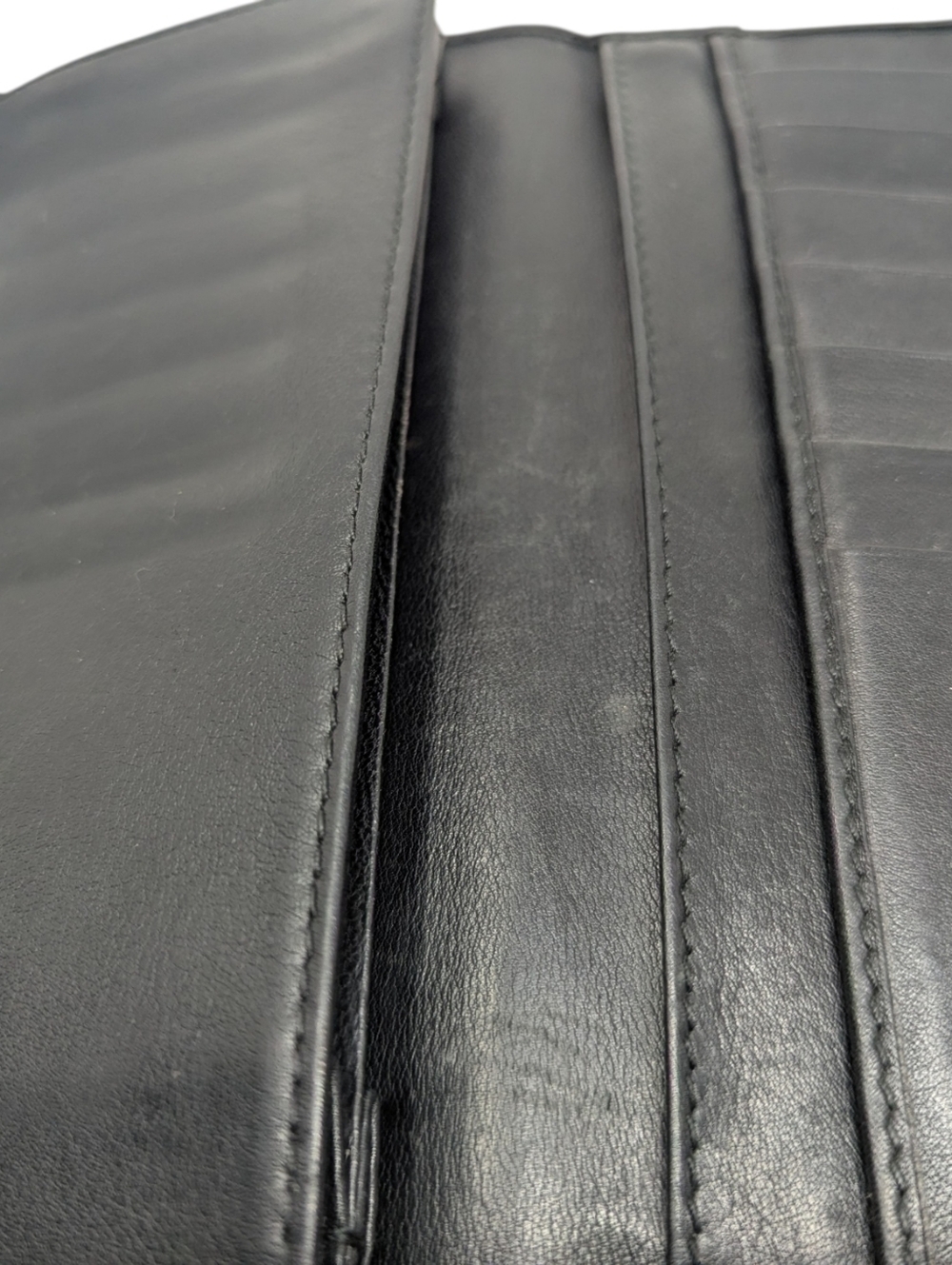 Gucci Guccissima Black Leather Interlocking GG Embossed Long Continental Wallet - Picture 4 of 16